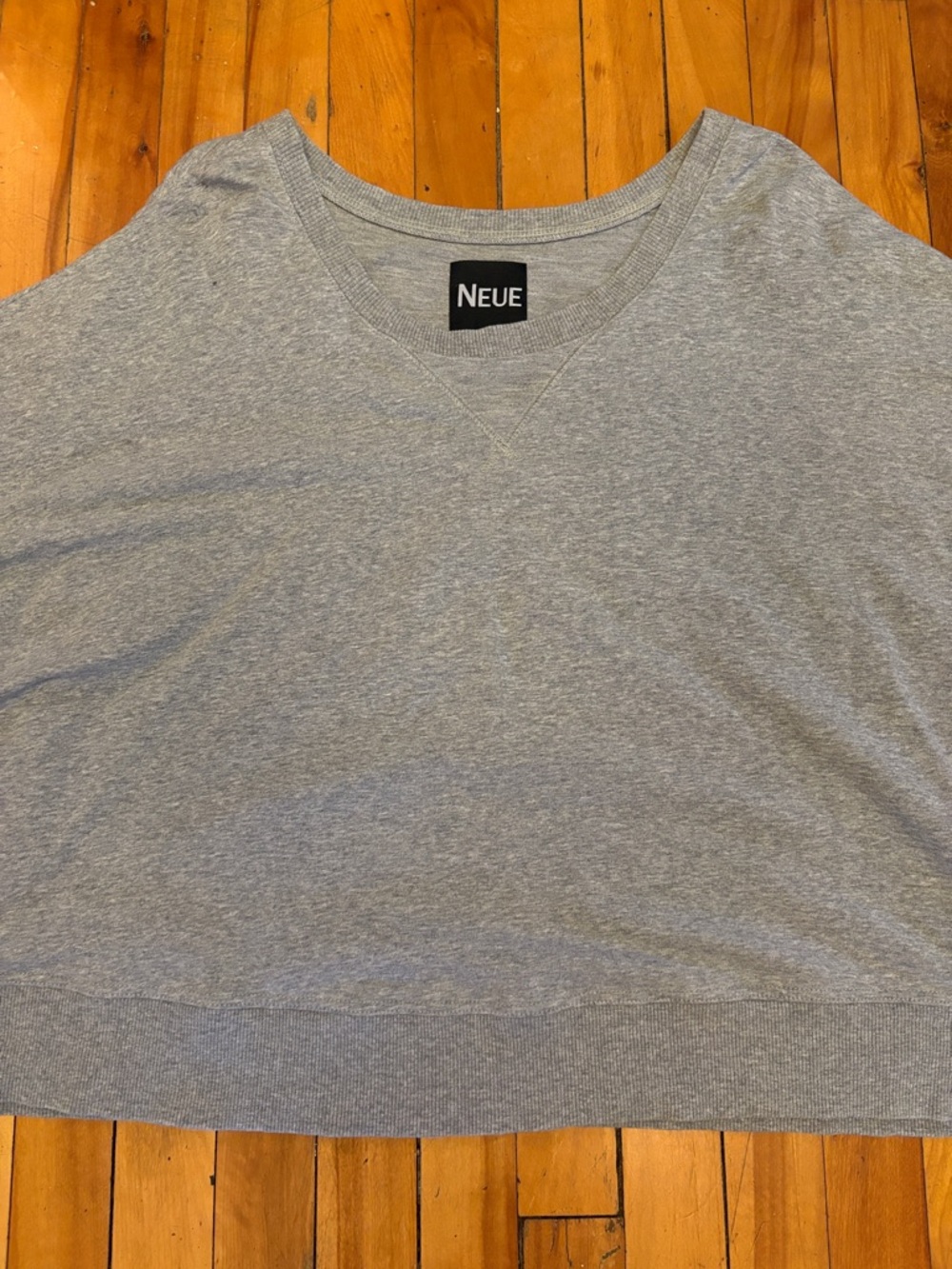 Women’s Light Gray Short Sleeve Crewneck Tee - Oversized M/L